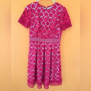 Charming Red Lace Dress Sz 4